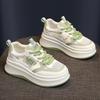 Hollow women's shoes summer new sandals small breathable inner height increase small white shoes thick-soled versatile muffin shoes