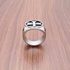 Anello da Uomo Vintage in Acciaio Inossidabile 316L con Croce Templare Cavaliere di Ferro Gioiello Argentato Regalo per Lui