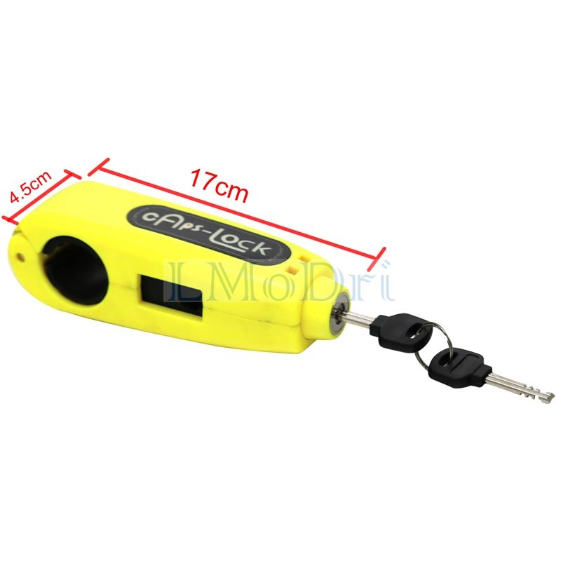 LMoDri Universal Motorcycle Handlebar Safety Lock Scooter Lock Brake Throttle Grip Anti Theft Protection Security
