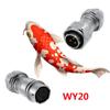 WEIPU WY20 TE+ZE 2 3 4 5 6 7 8 9 12 15Pin Aviation Electrical Cable Connector M20 Waterproof Outdoor Wire Connectors Multi Core