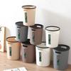 Household Large Thickened Garbage Can Binaural Portable Round Storage Box Pressure Ring Without Cover Kitchen Trash Bin