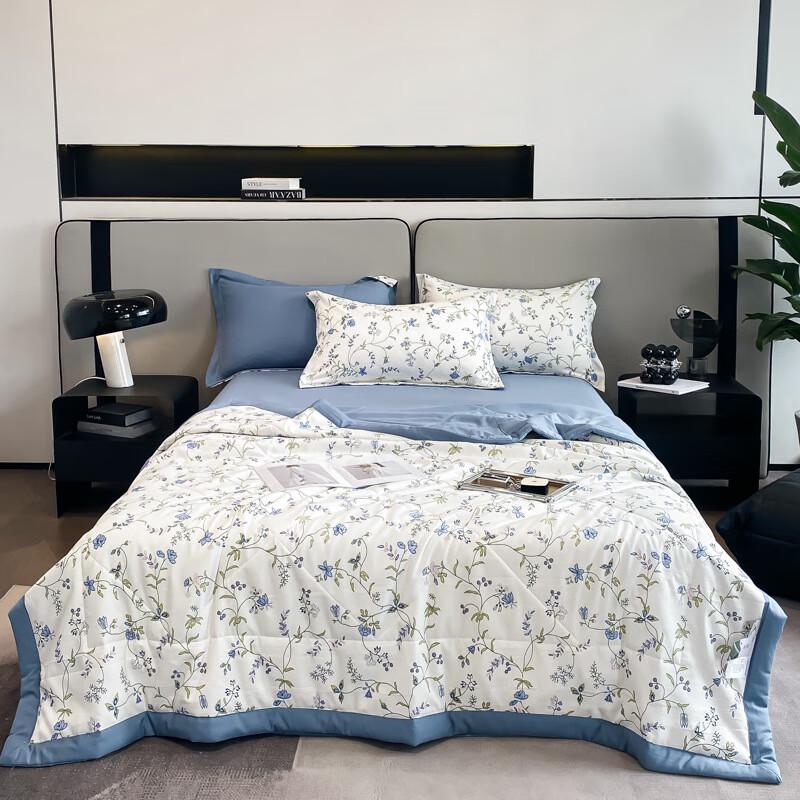 Yamok Washed Cotton-Linen Soybean Fiber Summer Quilt Set