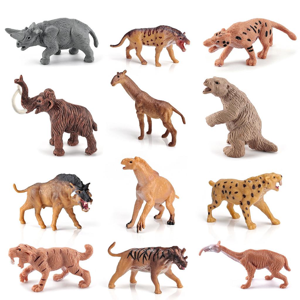 Authentic Plastic Prehistoric Animal And Primitive Human Decorative Toys For Kids