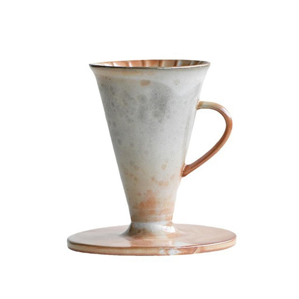Ceramic Pour Over Coffee Dripper, Reusable Manual Coffee Filter Cone for Hand Brewing