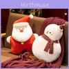 Christmas Snowman Cushion With Padded And Splicing For Seasonal Comfort