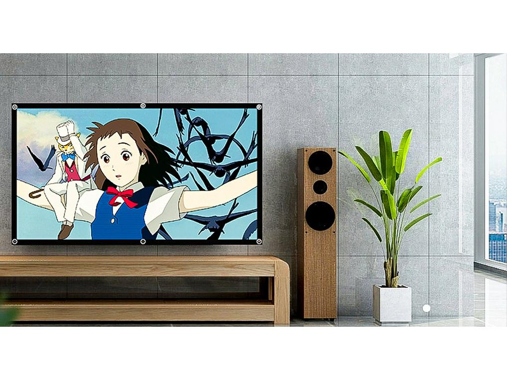 Schermo Proiettore Pieghevole HD 4K in Metallo - Resistente alla Luce e Portatile per Film all'Aperto di Giorno