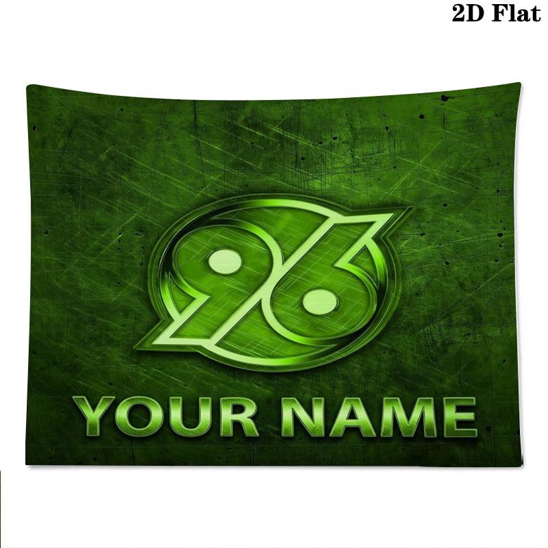 Hannover 96 Custom Name Wall Tapestry Aesthetic Wall Hanging Printed Fabric Blanket Decorative Tapestries for Bedroom Living Room Home Decor