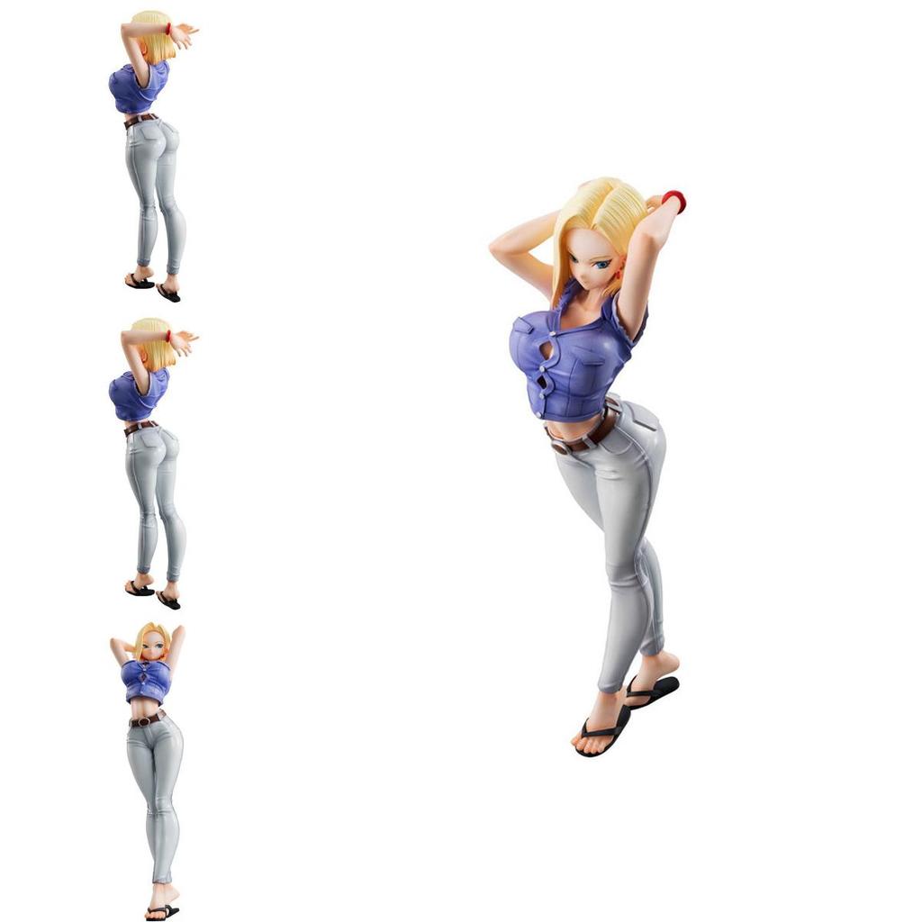 Stunning Dragon Ball Z Gal Android No. 18 Pvc Figure 20cm Tall Statue Ver.iii Gift