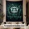 Custom Text Tapestry Plymouth Argyle FC Print Wall Tapestry Indoor Living Room Wall Decor