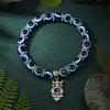 Classic Turkish Lucky Evil Eye Bracelets for Men Women Blue Evil Eye Palm Butterfly Pendant Beads Bangles Handmade Charm Zircon