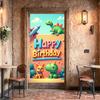 Durable Birthday backdrop Entertaining Colorful Vibrant Background Creative Party decorations for Indoor
