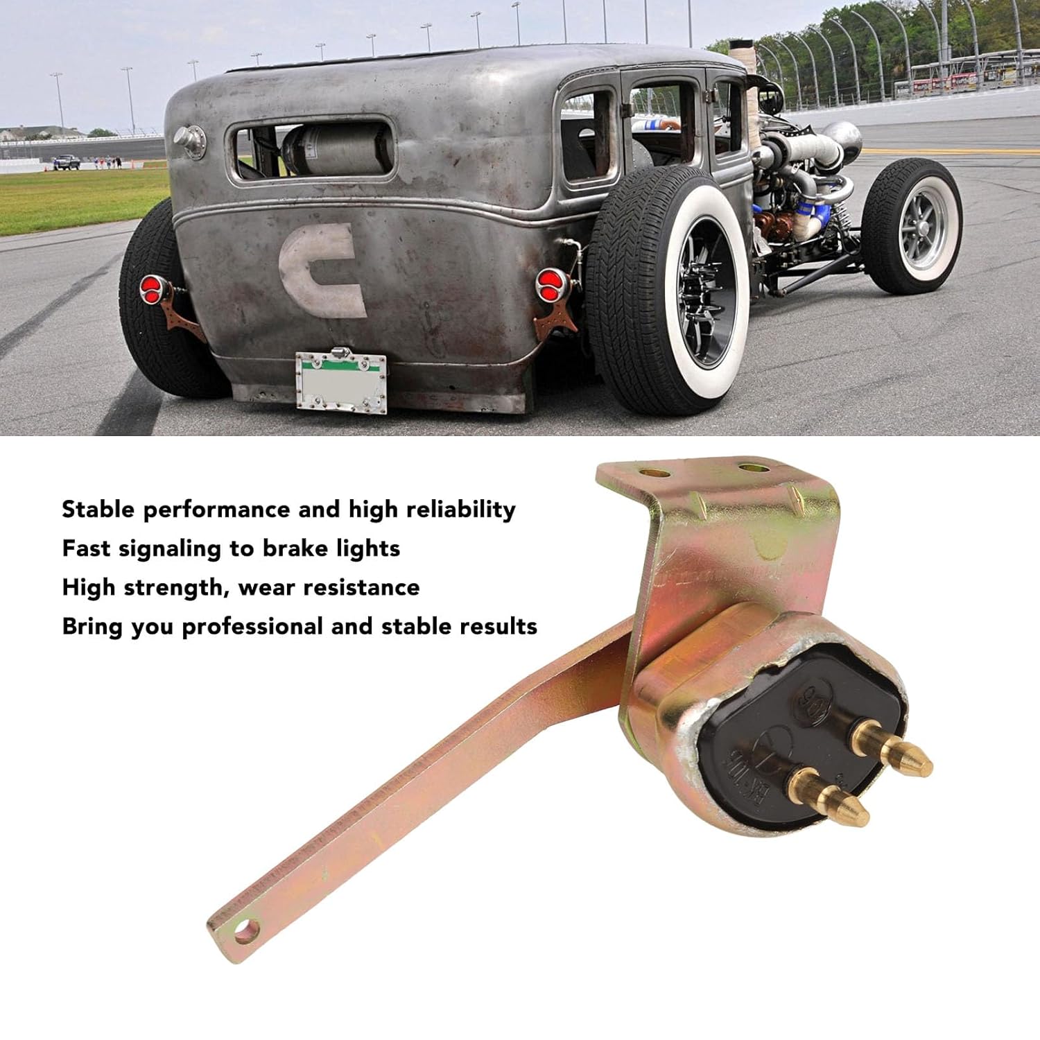 

Hydraulic Brake Light Switch Fast Response Compact Strong Structure for Steel Vega Hot Rod Rat Rod