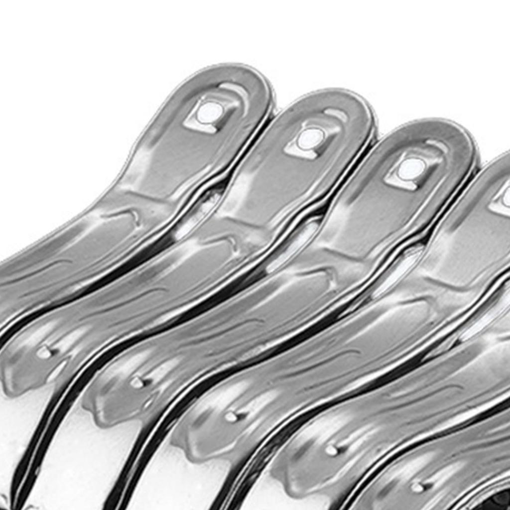 Heavy Duty Clothes Pins 6pcs Stainless Steel Clothespins Windproof Metal Large Clothes Pins Quilt Clamps for Home Use
