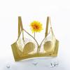 Rabbit Ear Bra Women's Crystal Cup Thin Seamless Latex Underwear Women's Gathering Bra Without Underwire