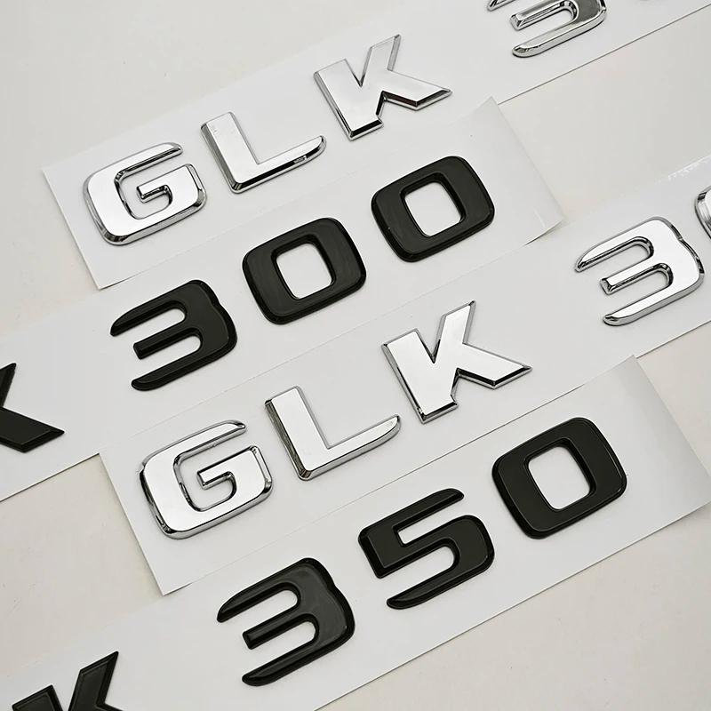 ABS Car Sticker Logo GLK220 GLK300 GLK350 Rear Trunk Letters Badge Emblem For Mercedes Benz GLK Series GLK220 GLK300 GLK350