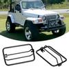 Turn Side Signal Light Protect Guards Black Grille Cover Fits for Jeep Wrangler TJ 19972006