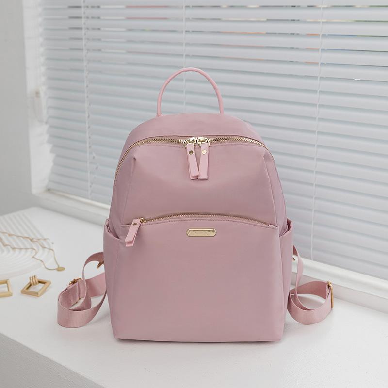 

Оксфордский небольшой рюкзак, однотонный женский рюкзак, дорожная сумка розовый
