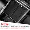 for Hyundai Santa Fe 2025-2025  Center Console Wireless Charger Mat Anti-Slip Silicone Pad Car Interior Accessories