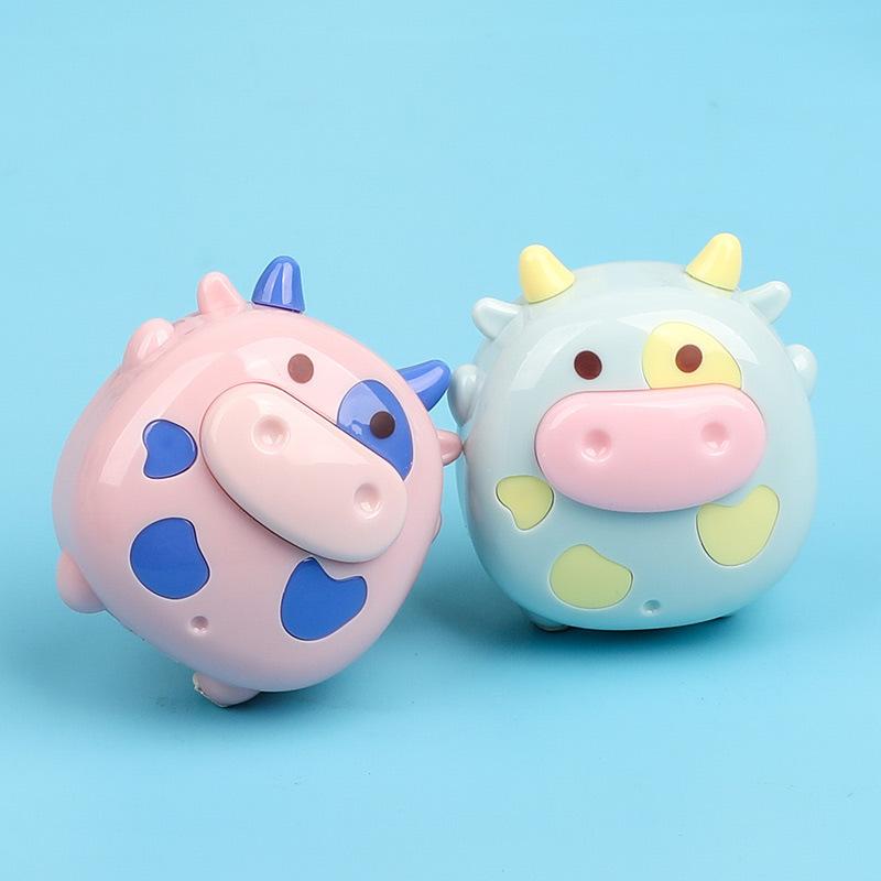 

4 шт. канцелярские принадлежности Kawaii мультфильм точилка для карандашей с изображением коровы офисные принадлежности Kawaii школьные принадлежности