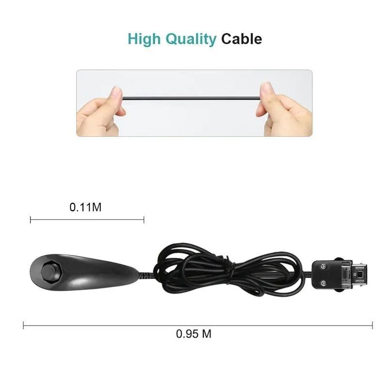 2-In-1 Wii Gaming Command Set Wireless Left Right Manipulator Built-In Motion Accelerator Sensor Handheld Game Control Gear