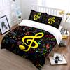 Colorful Musical Notes Pattern. Bedding Sets Duvet Cover Sets Duvet Covers Pillowcases(1 * Duvet Cover 2 * Pillowcases Without Duvet Insert)
