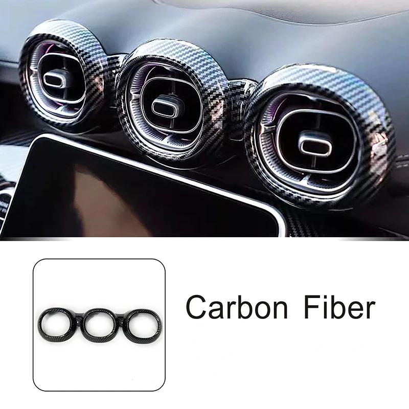 Per Mercedes Benz GLC X254 -2026 ABS Fibra di Carbonio Cornice Copri Ugello Aria Condizionata Auto Adesivo Decorativo Accessori Auto