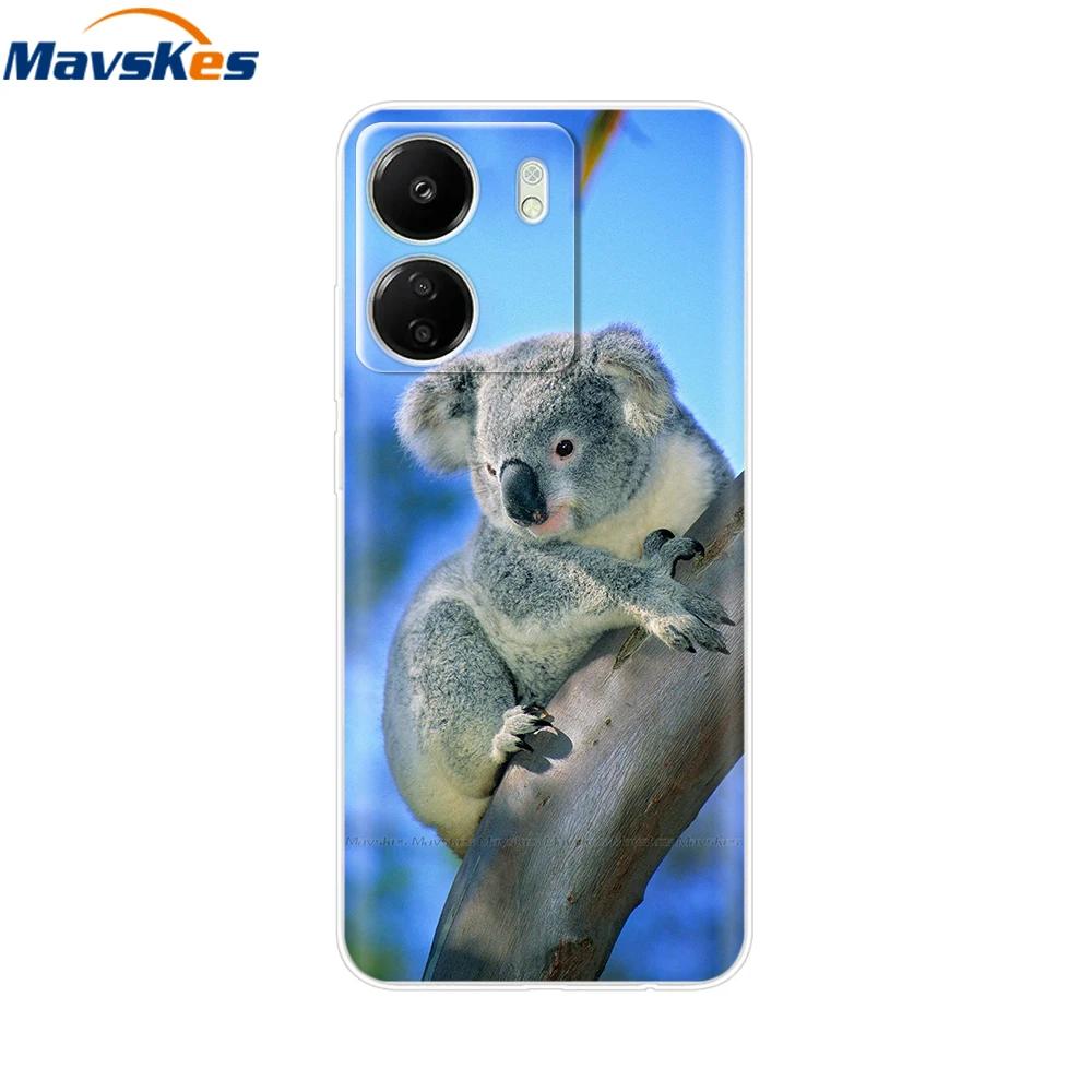 For Xiaomi Poco C65 Cases For Xiaomi Poco C65 Fashion Clear Soft Silicone Phone Cases TPU Fundas for PocoC65 c 65 Coque Bumper