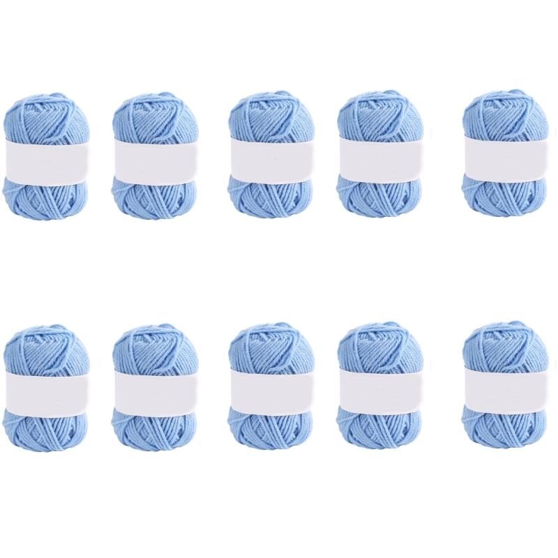 Multicolor Acrylic Crochet Thread 4 Strands Craft Yarn For Handmade Clothing And Home Decoration