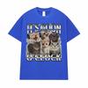 It's Goon O'Clock Funny Cute Cat Meme Graphic T Shirt Men Women Clothing Fashion Kawaii T Shirts Summer Tops 100% Cotton T-shirt