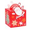 Christmas Gift Box with Handle for Candy, Christmas Eve Treats and Holiday Party Favors