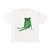 Unisex Cotton T-shirt Tee Casuai Short Sleeve Crewneck Top Fashion Streetwear Autumn Shirt Kawaii Frog Graphic T Shirts