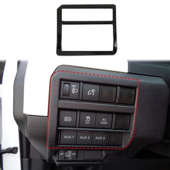 Carbon Fiber Style Side Console Headlight Switch Panel Trim for Toyota Tacoma