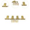 4 String Headless Guitar Locking Nut DIY with Screw Professional Block Strings Lock Replacement for Instrument Electric Guitar