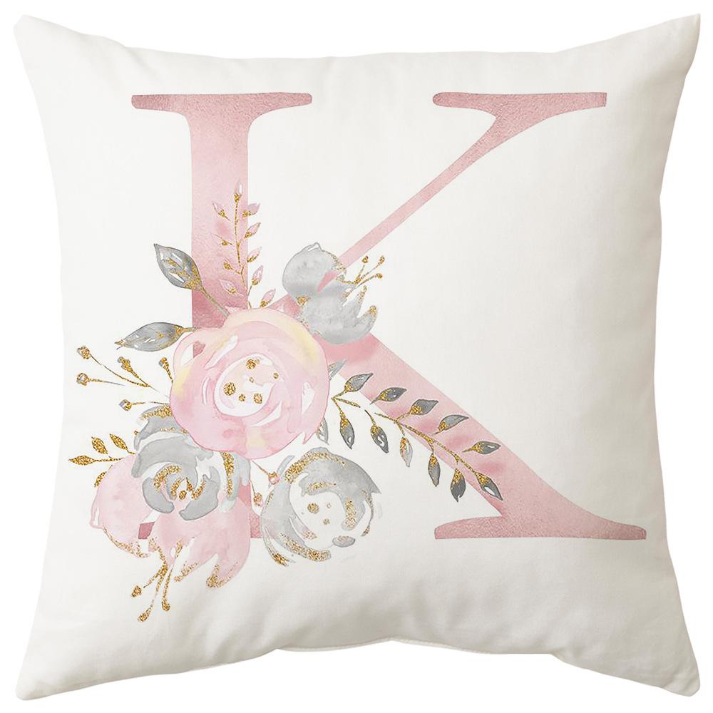 Pillow Cover Letter Valentine's Day Living Room Sofa Pillow Car Waist Pillow Pillow Cover Bedroom