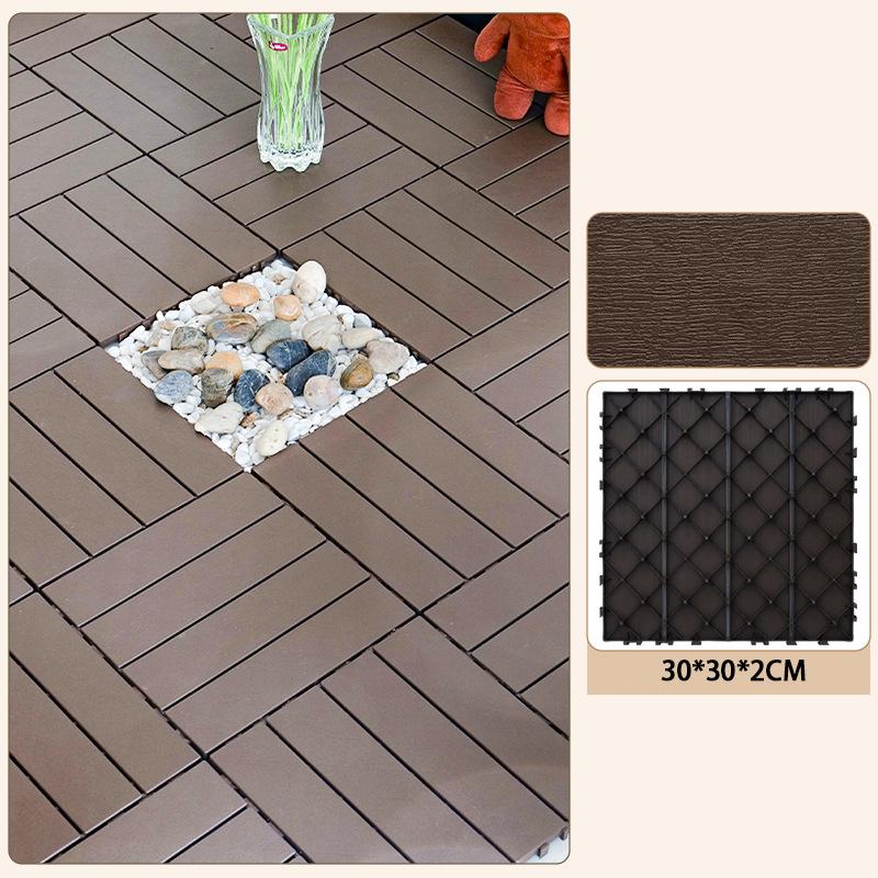 Odolné Recyklovatelné Dřevoplastové Propojitelný Terasové Dlaždice Voděodolné Vnitřní Venkovní Podlahy