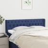 VidaXL Tête de lit avec oreilles Bleu 163x16x78-88 cm Tissu3119116