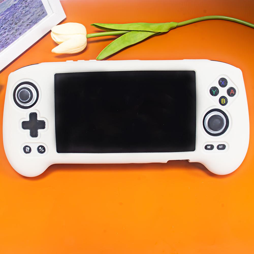 Soft Silicone Protective Case For ANBERNIC RG556 Gaming Console Drop Protection Sleeve Simple Solid Color Cover