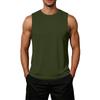 Men's Loose Fit Sleeveless Casual Tank Top with Flag Print Comfortable Athletic Muscle Shirt for Summer Outdoor Activities