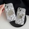 Bear Mickey Mouse Mirror Mobile Phone Case Is Suitable For Iphone17Promax Fine Hole Anti-Drop Apple 16 Advanced Sense 15