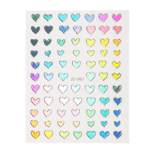 Naklejka do paznokci Żywy kolor Łatwy w aplikacji Lekki Dobry DIY Art Naklejka Love Heart Transfer Stickers Party Favor