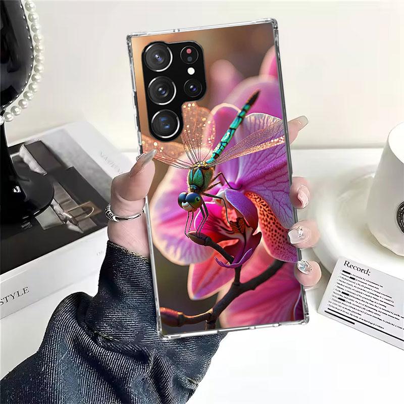 

Красивые Любители Стрекоз Мягкий Чехол Для Телефона Для Samsung Galaxy S22 S23 S24 S25 Edge S26 Ultra S20 FE S21 Plus + Fundas Coque Samsung S20 FE