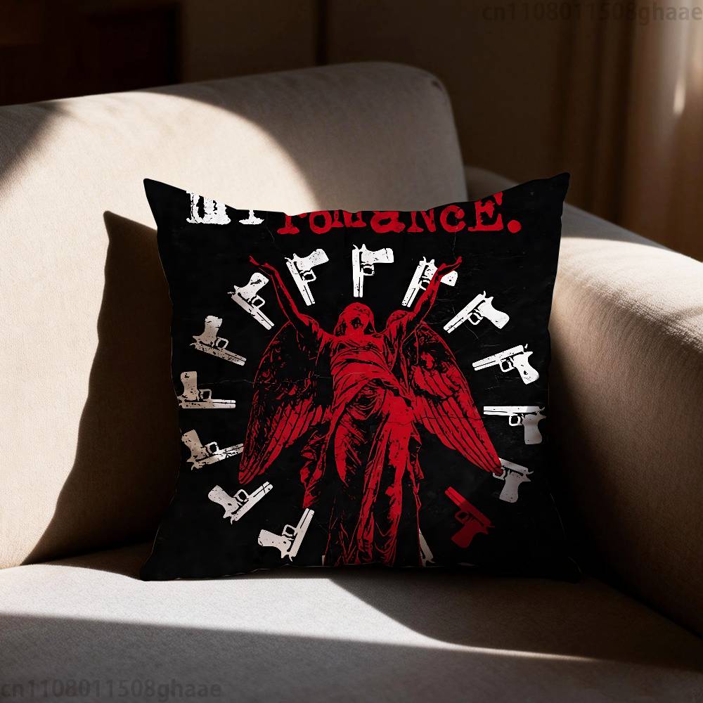 My Chemical RRomance Pillowcase Casual Style Decoration Suitable for Home Decoration Excluding Pillow Core