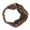 Women Velvet Elastic Twisted Headband Girl Solid Knotted Headwrap Makeup Hair Bands Stretchy Hairbands