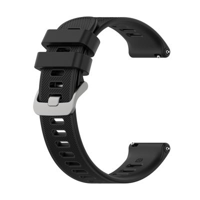 20mm Sweat Resistant Quick Release Silicone Replacement Strap Watch Band for Garmin Forerunner 55 158 245 645 Music Vivoactive3