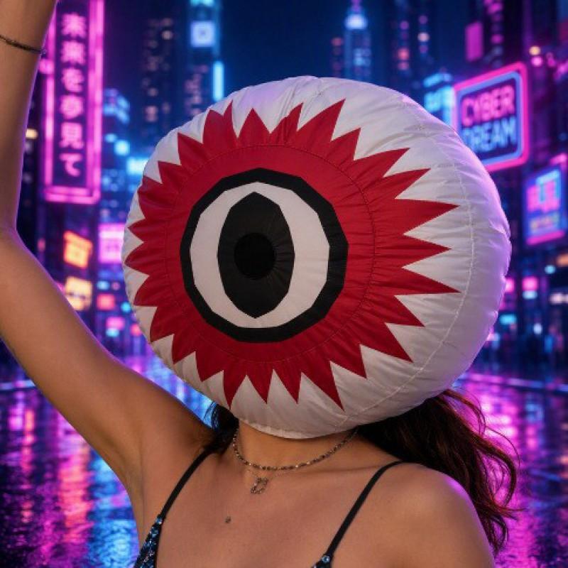 Inflatable TV Head Costume With Bloody