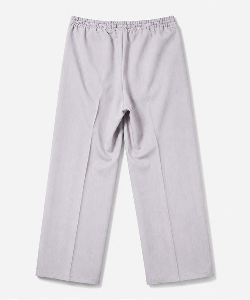 LENGAGEMENT Two-Pleated Wide Elastic Waist Slacks [Light Gray]