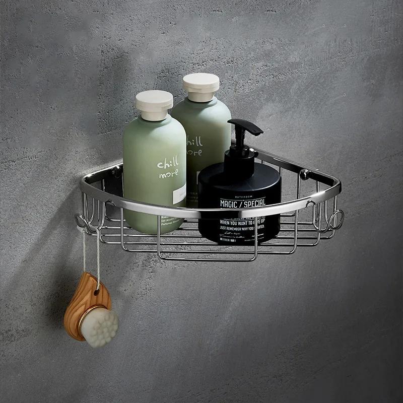 304 Stainless Steel Bathroom Hardware Chrome Towel Storage Rack ,Corner Shelf,Toilet Brush,Paper Holder Bathroom Accessories
