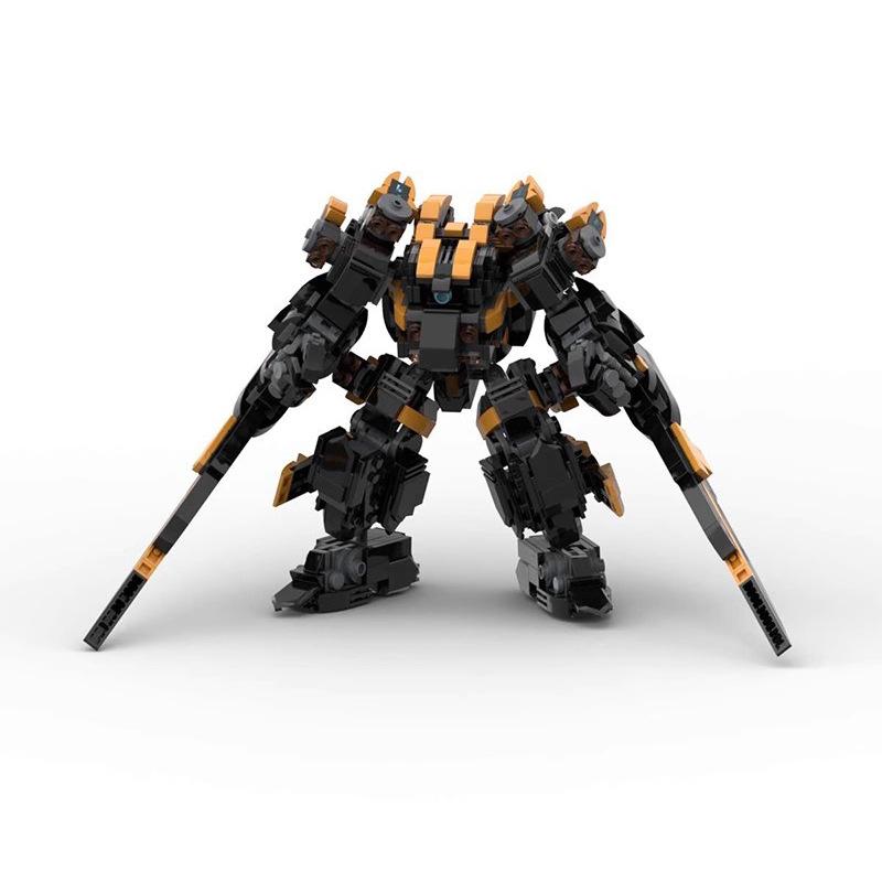 Battle Mecha Robot MOC Shadow Strike Puzzle Boy Small Particle Assembly Model Diy Ornament Gift