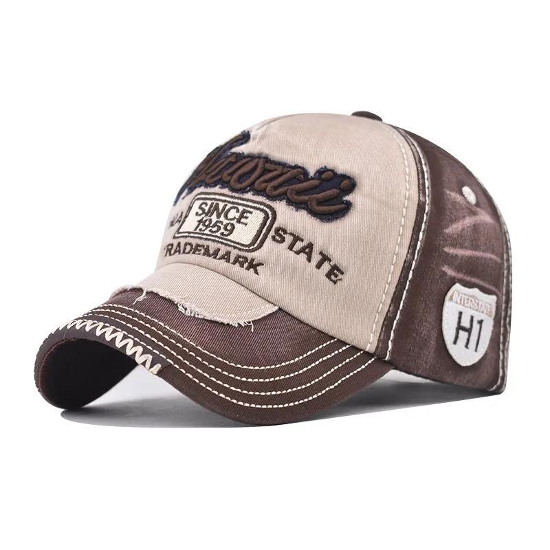 Heißer Verkauf Unisex Washed Cotton Cap 1959 Buchstabenstickerei Vintage Baseballkappe Männer Frauen Verstellbar Lässig Outdoor Sporthut