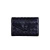 Handgefertigtes Leder Kartenetui Geldbörse Führerschein Bargeldkarten Vintage Stil Bifold mit Druckknopf